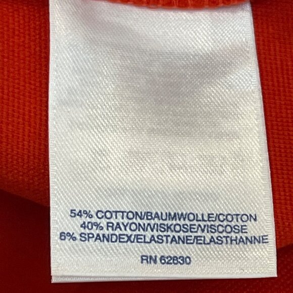 Lands End Mid Rise Slim Leg Red Capri Pants Size 12 - Picture 6 of 7